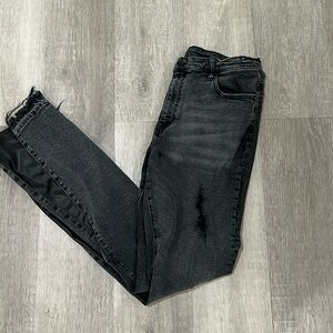 NOVAMEN FLATE JEANS W/ LEATHER SIDES